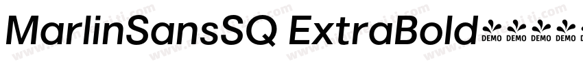 MarlinSansSQ ExtraBold字体转换
